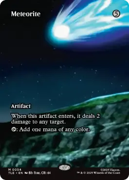 [054]【EN】【FOIL】■ボーダーレス■隕石/Meteorite【TLE】[M][茶]