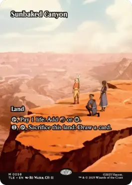 [058]【EN】【FOIL】■ボーダーレス■灼陽大峡谷/Sunbaked Canyon【TLE】[M][土地]