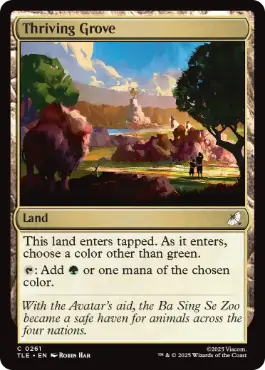 [261]【EN】【FOIL】興隆する木立/Thriving Grove【TLE】[C][土地]