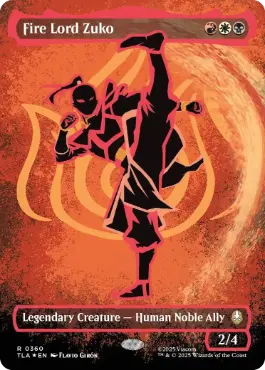 [360]【EN】【ネオンインクFOIL】■ボーダーレス■火の王ズーコ/Fire Lord Zuko【TLA】[R][多色]