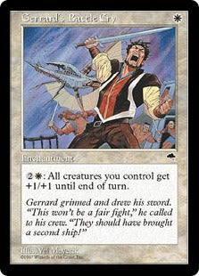 [021]【JP】ジェラードのときの声/Gerrard's Battle Cry【TMP】[R][白]