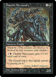 [124]【JP】ダウスィーの傭兵/Dauthi Mercenary【TMP】[U][黒]