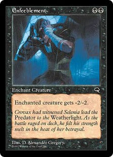 [133]【EN】弱体化/Enfeeblement【TMP】[C][黒]