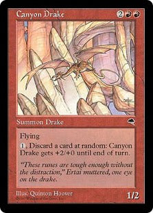 [166]【EN】峡谷のドレイク/Canyon Drake【TMP】[R][赤]