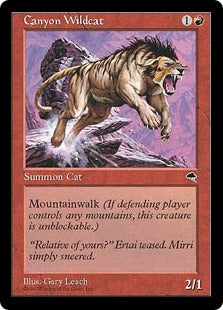 [167]【JP】峡谷の山猫/Canyon Wildcat【TMP】[C][赤]