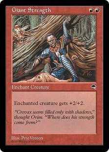 [178]【JP】巨人の力/Giant Strength【TMP】[C][赤]