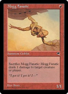 [190]【JP】モグの狂信者/Mogg Fanatic【TMP】[C][赤]