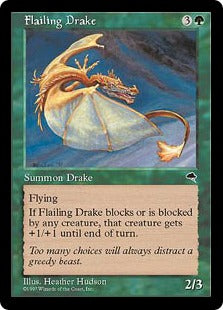 [227]【EN】殻竿ドレイク/Flailing Drake【TMP】[U][緑]