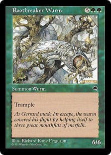 [251]【EN】根切りワーム/Rootbreaker Wurm【TMP】[C][緑]