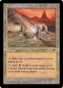 [317]【JP】燃えがらの湿地帯/Cinder Marsh【TMP】[U][土地]