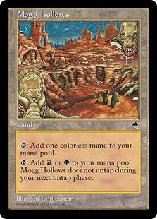 [320]【JP】モグのうろ穴/Mogg Hollows【TMP】[U][土地]