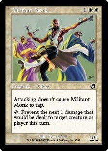 [009]【JP】【FOIL】戦闘的な修道士/Militant Monk【TOR】[C][白]