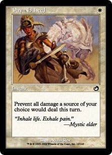 [012]【EN】【FOIL】無視/Pay No Heed【TOR】[C][白]