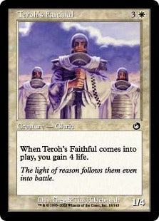 [018]【JP】【FOIL】ティーロの信者/Teroh's Faithful【TOR】[C][白]