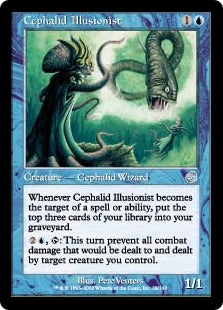[028]【EN】【FOIL】セファリッドの幻術師/Cephalid Illusionist【TOR】[U][青]