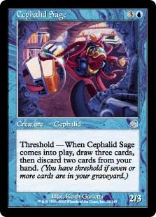 [029]【EN】【FOIL】セファリッドの賢者/Cephalid Sage【TOR】[U][青]