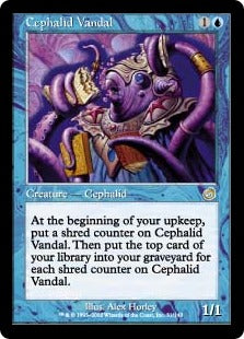 [031]【EN】【FOIL】セファリッドの文化破壊者/Cephalid Vandal【TOR】[R][青]