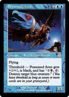[045]【EN】【FOIL】取り憑かれたエイヴン/Possessed Aven【TOR】[R][青]