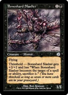 [050]【JP】骨片の斬鬼/Boneshard Slasher【TOR】[U][黒]
