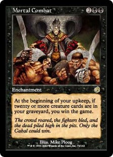 [071]【EN】【FOIL】死闘/Mortal Combat【TOR】[R][黒]
