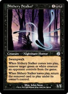 [084]【JP】【FOIL】にじり寄るストーカー/Slithery Stalker【TOR】[U][黒]
