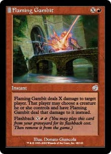 [098]【JP】【FOIL】燃えたつ計略/Flaming Gambit【TOR】[U][赤]