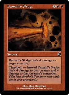 [102]【JP】カマールの大鎚/Kamahl's Sledge【TOR】[C][赤]