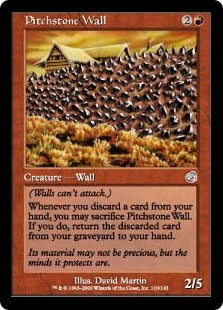 [110]【EN】【FOIL】松脂岩の壁/Pitchstone Wall【TOR】[U][赤]