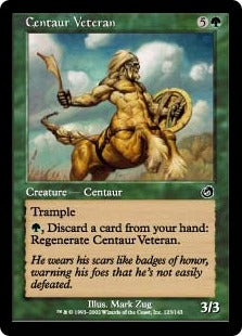 [123]【EN】ケンタウルスの古参兵/Centaur Veteran【TOR】[C][緑]
