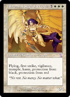 [001]【EN】【FOIL】■旧枠■怒りの天使アクローマ/Akroma, Angel of Wrath【TSB】[R][白]