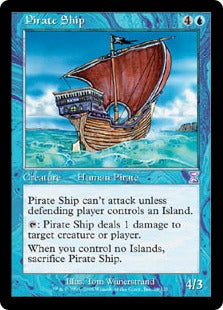 [028]【EN】【FOIL】■旧枠■海賊船/Pirate Ship【TSB】[R][青]