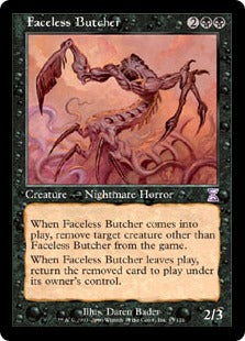 [043]【JP】【FOIL】■旧枠■顔なしの解体者/Faceless Butcher【TSB】[R][黒]