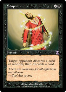 [048]【EN】【FOIL】■旧枠■呆然/Stupor【TSB】[R][黒]