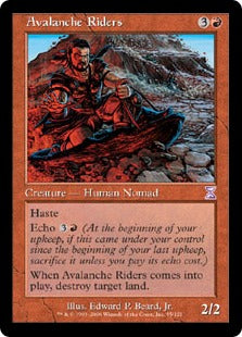 [055]【JP】【FOIL】■旧枠■なだれ乗り/Avalanche Riders【TSB】[R][赤]