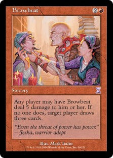 [056]【EN】【FOIL】■旧枠■怒鳴りつけ/Browbeat【TSB】[R][赤]
