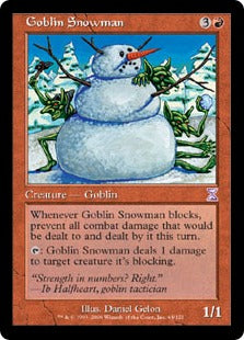 [064]【EN】【FOIL】■旧枠■ゴブリンの雪だるま/Goblin Snowman【TSB】[R][赤]