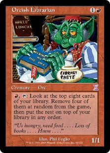 [066]【JP】【FOIL】■旧枠■オークの司書/Orcish Librarian【TSB】[R][赤]
