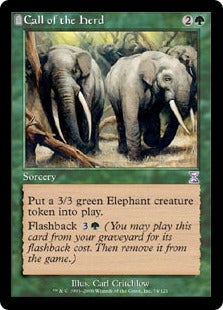 [074]【EN】■旧枠■獣群の呼び声/Call of the Herd【TSB】[R][緑]
