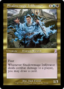 [099]【JP】【FOIL】■旧枠■影魔道士の浸透者/Shadowmage Infiltrator【TSB】[R][多色]