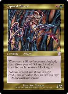 [101]【JP】【FOIL】■旧枠■針刺スリヴァー/Spined Sliver【TSB】[R][多色]