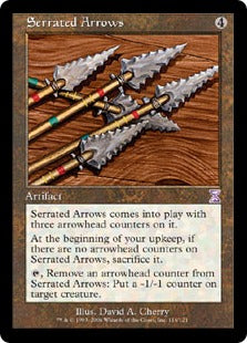 [113]【JP】■旧枠■鋸刃の矢/Serrated Arrows【TSB】[R][茶]