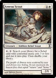 [001]【EN】【FOIL】アムローの偵察兵/Amrou Scout【TSP】[C][白]