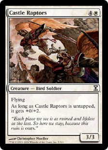 [005]【EN】【FOIL】城の猛禽/Castle Raptors【TSP】[C][白]