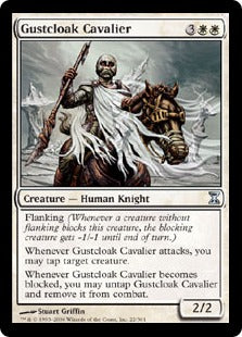 [022]【EN】【FOIL】疾風衣の騎兵/Gustcloak Cavalier【TSP】[U][白]