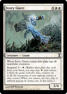 [024]【EN】【FOIL】象牙の巨人/Ivory Giant【TSP】[C][白]