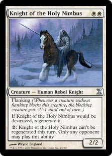 [026]【EN】【FOIL】聖なる後光の騎士/Knight of the Holy Nimbus【TSP】[U][白]