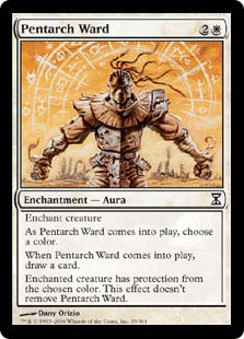 [033]【EN】【FOIL】五制術の護法印/Pentarch Ward【TSP】[C][白]