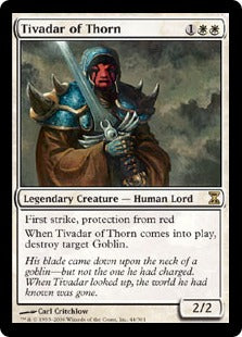 [044]【EN】【FOIL】茨の騎士ティヴァダール/Tivadar of Thorn【TSP】[R][白]