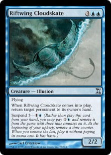 [073]【EN】【FOIL】裂け目翼の雲間を泳ぐもの/Riftwing Cloudskate【TSP】[U][青]