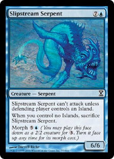 [077]【EN】【FOIL】流水の海蛇/Slipstream Serpent【TSP】[C][青]